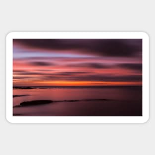 Calm Sunset Sky and Ocean View Sticker